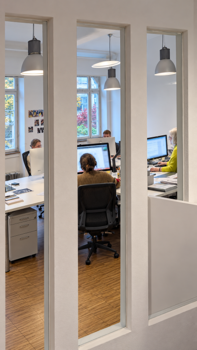 Einblick in die Werbeagentur Nantscheff + Haller in Ulm.